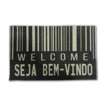Tapete Capacho Divertido Pvc 57X37 Welcome Bem Vindo