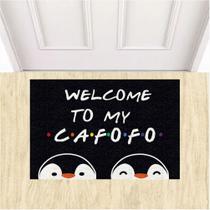 Tapete Capacho Divertido Welcome To My Cafofo Pinguins LGBT. - ZAP TAPETES