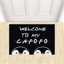 Tapete Capacho Divertido Welcome To My Cafofo Pinguins LGBT. Tapete Capacho Divertido Welcome To My Cafofo Pinguins LGBT.