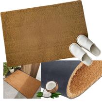 Tapete capacho em fibra de coco 70 x 35cm funcional