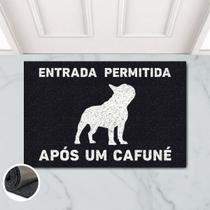 Tapete Capacho Entrada Cafuné Bulldog 60x40 Cachorro Pet