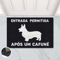 Tapete Capacho Entrada Cafuné Corgi 60x40 Cachoro Pet Rainha