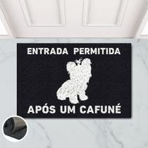 Tapete Capacho Entrada Cafuné Yorkshire 60x40 Cachorro York