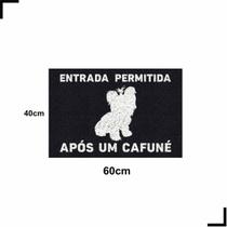 Tapete Capacho Entrada Cafuné Yorkshire 60X40 Cachorro York