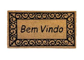 Tapete Capacho Fibra de Coco 33 cm x 60 cm - Estampas Sortidas