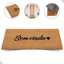 Tapete Capacho Fibra de Coco 60x33cm Bem Vindo Amor Kapazi Tapete Capacho Fibra de Coco 60x33cm Bem Vindo Amor Kapazi