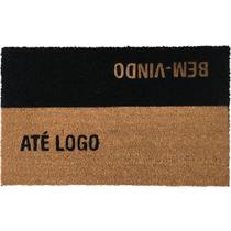 Tapete Capacho Fibra De Coco 75X45Cm Até Logo - Uzoo Tapete Capacho Fibra De Coco 75X45Cm Até Logo - Uzoo