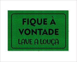 Tapete Capacho Fique à Vontade Lave a Louça Tapete Capacho Fique à Vontade Lave a Louça