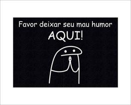 Tapete Capacho Flork Favor Deixar Seu Mau Humor Aqui