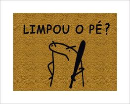 Tapete Capacho Flork Limpou o Pezinho Tapete Capacho Flork Limpou o Pezinho