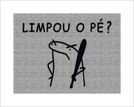 Tapete Capacho Flork Limpou o Pezinho Tapete Capacho Flork Limpou o Pezinho