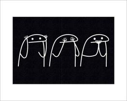 Tapete Capacho Flork Não Ouço Não Vejo Não Falo Tapete Capacho Flork Não Ouço Não Vejo Não Falo