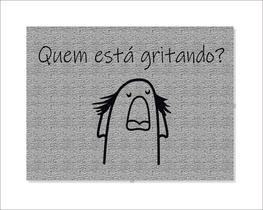 Tapete Capacho Flork Quem Está Gritando