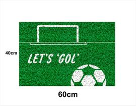 Tapete Capacho Futebol Lets Gol 60x40 Divertido Esporte Casa