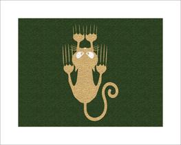 Tapete Capacho Gato Arranhão