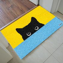 Tapete Capacho Gato Preto 60X40Cm