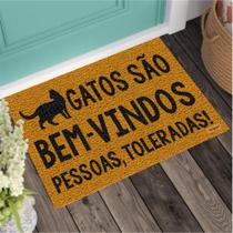 Tapete Capacho Gatos São Bem-Vindos 60x40