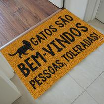 Tapete Capacho Gatos São Bem-Vindos 60X40