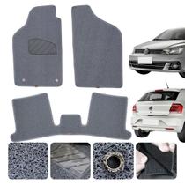 Tapete Capacho Gol G7 G8 2021 22 Capacho Vinil Cinza Impermeável Grosso e robusto 12mm completo 3 pçs