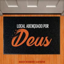 Tapete Capacho Gospel - Local Abençoado Por Deus - Legião Nerd