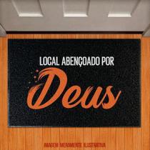 Tapete Capacho Gospel - Local Abençoado Por Deus - Legiao Nerd