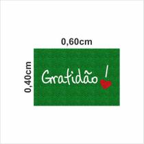 Tapete capacho gratidão. Tapete capacho gratidão.