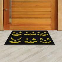 Tapete Capacho Halloween Abóbora 60x40 cm amar Tapete Capacho Halloween Abóbora 60x40 cm amar