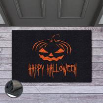 Tapete Capacho Happy Halloween Abobora 60x40 Jack O'Lantern