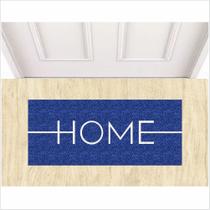 Tapete capacho home azul 70x30cm
