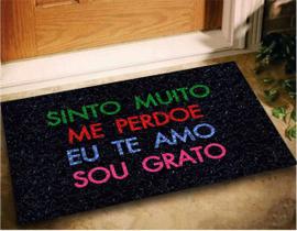 Tapete Capacho Hooponopono Palavras 60X40 Perdoe Amo Grato Tapete Capacho Hooponopono Palavras 60X40 Perdoe Amo Grato