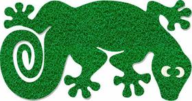 Tapete capacho lagartixa verde 60x40 cm Tapete capacho lagartixa verde 60x40 cm