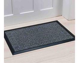 Tapete Capacho Lima 0,60 x 0,90 Des 001/Cinza Niazitex Tapete Capacho Lima 0,60 x 0,90 Des 001/Cinza Niazitex