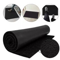 Tapete Capacho Linha Silver 10mm Vinil 1,2x3,0 Mt Cor Preto