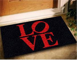 Tapete Capacho Love 60X40cm - PRETO Tapete Capacho Love 60X40cm - PRETO