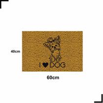 Tapete Capacho Love Dog Yorkshire Amo Cachorro 60X40 York