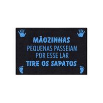 Tapete Capacho Maozinhas Lar Tire Os Sapatos 60X40 Menino Tapete Capacho Maozinhas Lar Tire Os Sapatos 60X40 Menino
