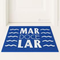 Tapete Capacho Mar Doce Lar 60x40 Barco Casa Entrada Apto