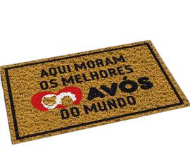 Tapete Capacho Melhores Avós 60X40 Vô Vó Casa Entrada Lar Tapete Capacho Melhores Avós 60X40 Vô Vó Casa Entrada Lar