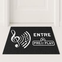Tapete Capacho Musica Entre Press Play 60x40 Divertido Casa Tapete Capacho Musica Entre Press Play 60x40 Divertido Casa