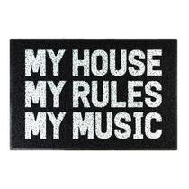 Tapete Capacho - My House My Rules My Music - Legiao Nerd