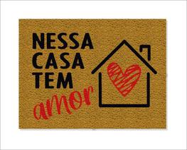 Tapete Capacho Nessa Casa Tem Amor