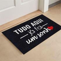 Tapete Capacho para Porta Sonho Realizado 60x40 Decorativo