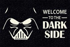 Tapete Capacho para Porta Welcome To The Dark Side 60x40 cm