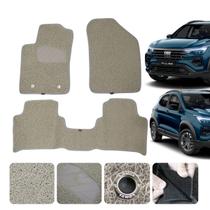 Tapete capacho para Pulse 2022 23 24 25 2026 Cor Bege Impermeável 3 peças Kit Completo Sob medida