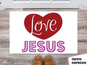Tapete Capacho Personalizado Amo Jesus Tapete Capacho Personalizado Amo Jesus