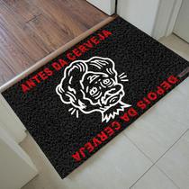 Tapete Capacho Personalizado-Antes e depois da cerveja 60x40 Tapete Capacho Personalizado-Antes e depois da cerveja 60x40