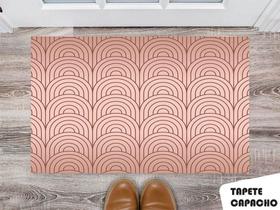 Tapete Capacho Personalizado Arcos Rose Gold