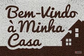 Tapete Capacho Personalizado - Bem vindo a minha casa 60x40