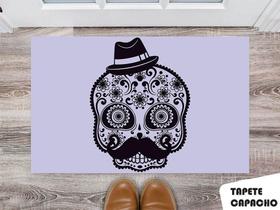 Tapete Capacho Personalizado Caveira Mexicana
