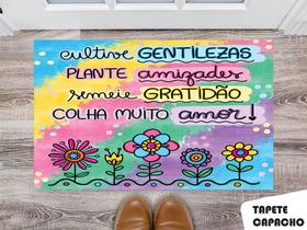 Tapete Capacho Personalizado Colha Muito Amor
